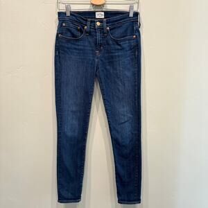 J. Crew 8" Toothpick Jean in Southern Sky Wash Blue - Size: 25